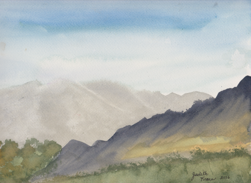 Watercolor 160625 Mountains