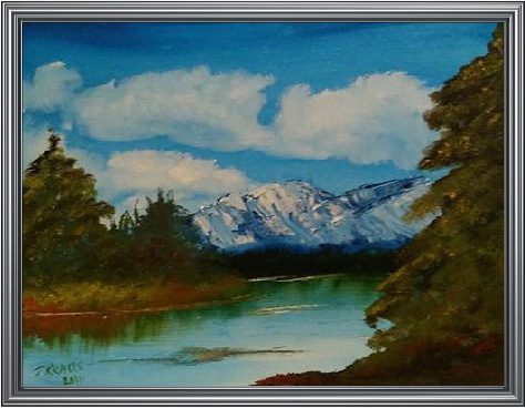 Morning in the Mountains by Judith Kraus 9 x 12 Oil on canvas